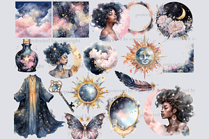 Celestial Moon Clipart