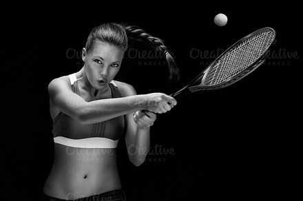 Ready to hit featuring tennis, player, and sports, a Sports & Recreation Photo by © Fisher Photostudio