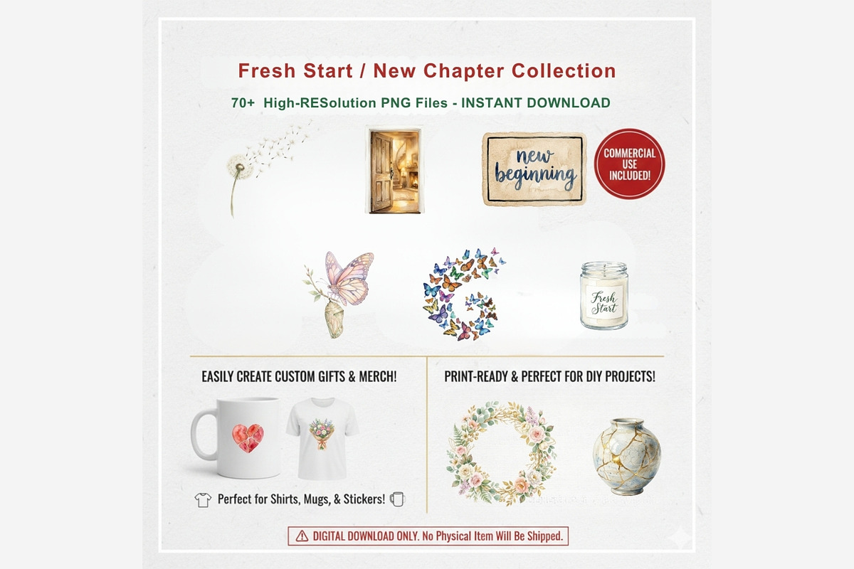Fresh Start New Chapter Clipart, a Person Illustration by Tanya Kart (Photo 10 of 12)