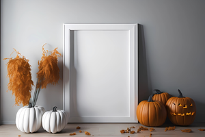Halloween Frame Mockup, a Templates & Theme by Ali's Designs