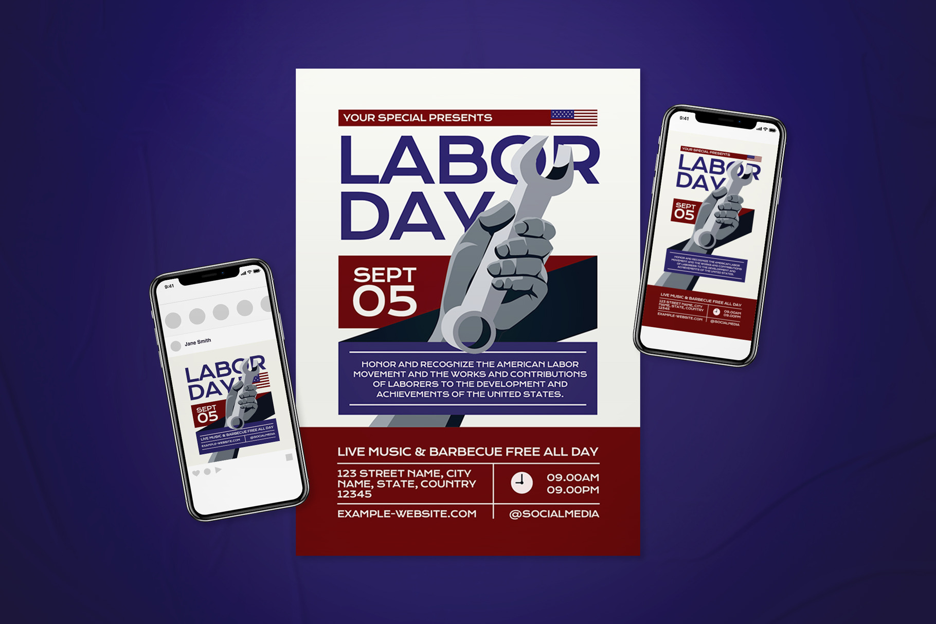 Labor Day Flyer Set, a Flyer Template by The Good Store