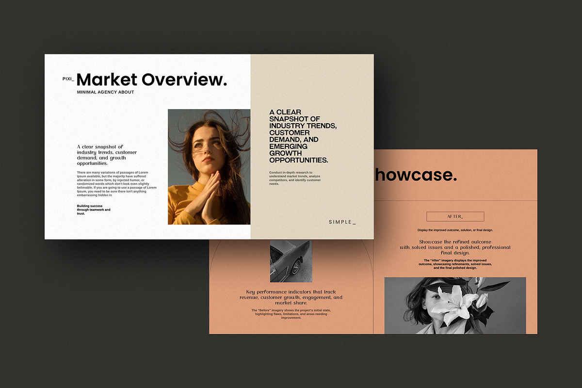 Minimal Presentation Template preview 3