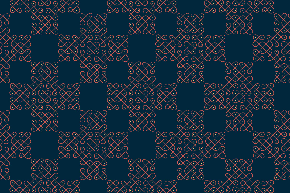 10 Seamless Indian Doodle Patterns, a Pattern Graphic by Swathi Kirthyvasan (Photo 2 of 7)
