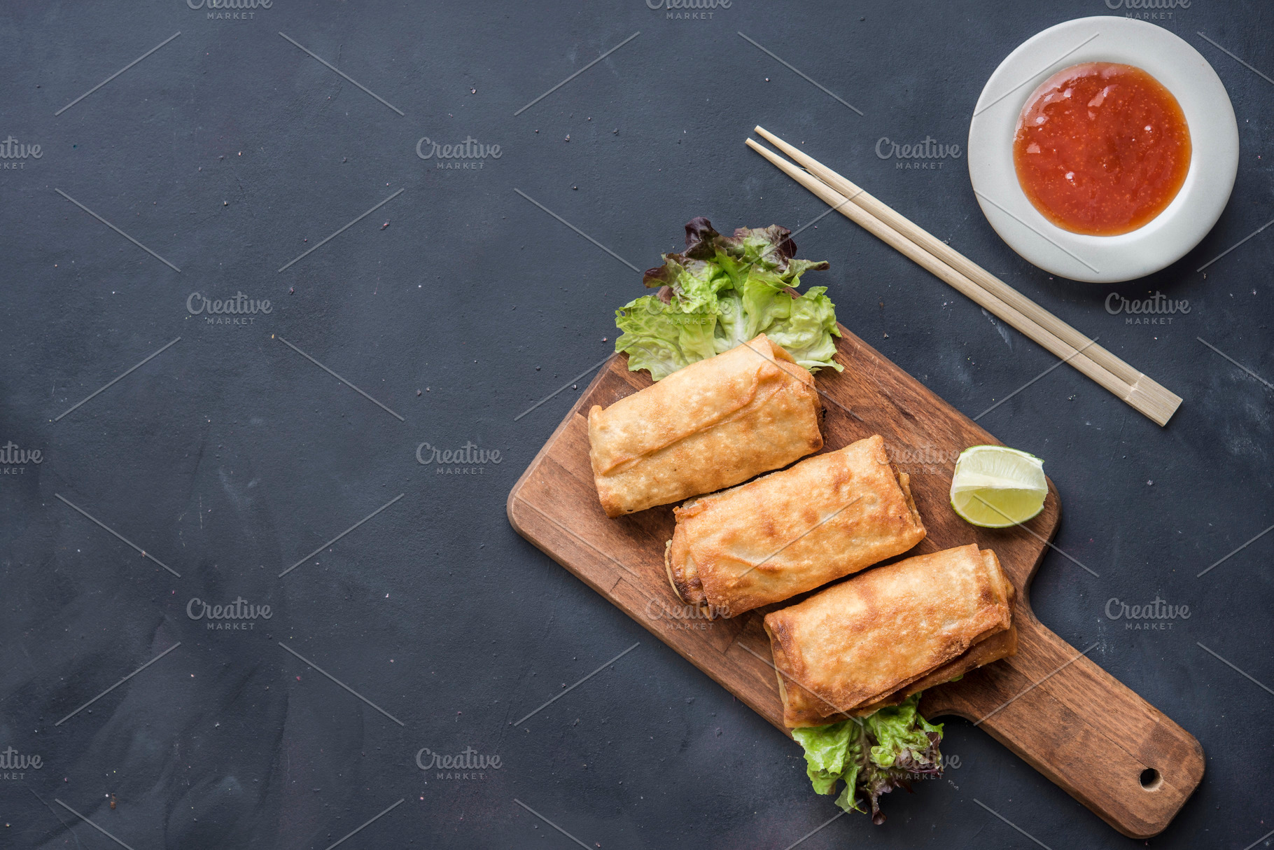 Fried chinese traditional spring rol featuring appetizer, asia, and asian, a Beauty & Fashion Photo by DalaiFood