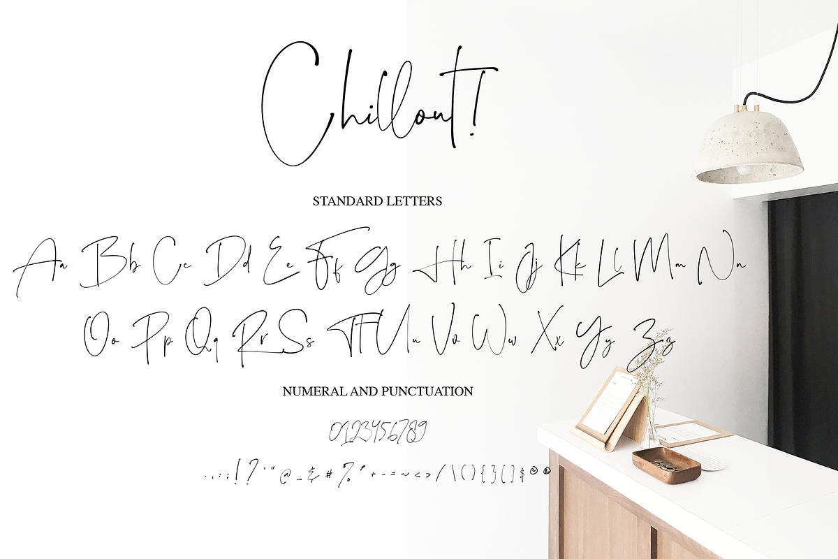 Chillout! - Stylish modern font preview 8