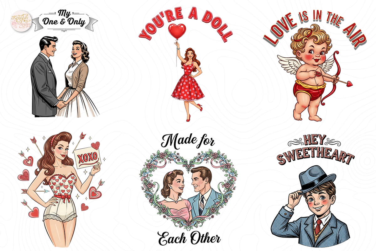 Funny Retro Quotes PNG Clipart, an Object Illustration by KennedyStudio (Photo 3 of 5)
