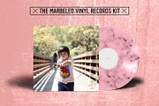 20 Marbled Vinyl Records - Mockup, a Product Mockup by this is awsm (Thumbnail 14 of 23)