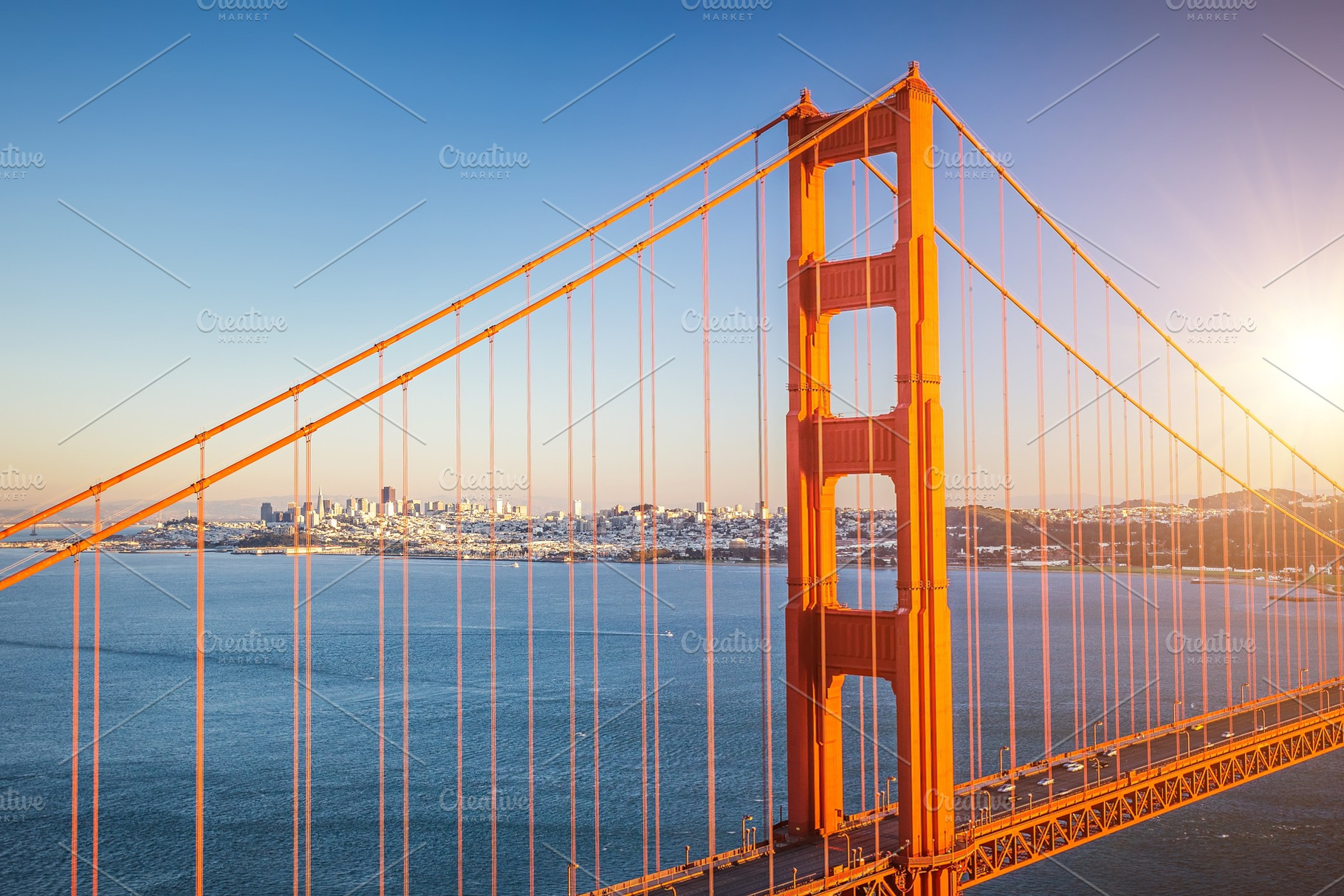Golden gate bridge featuring bridge, golden gate, and golden, an Architecture Photo by sborisov