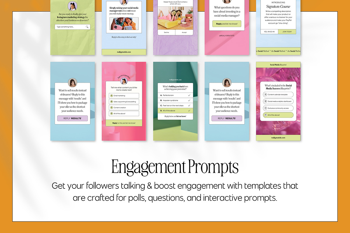 Instagram Story Templates Canva, a Social Media Template by Fallon Gerst (Photo 7 of 27)