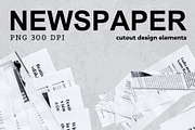 Newspaper Cutouts Collage Grunge Kit, an Object Graphic by ilonitta (Thumbnail 9 of 10)