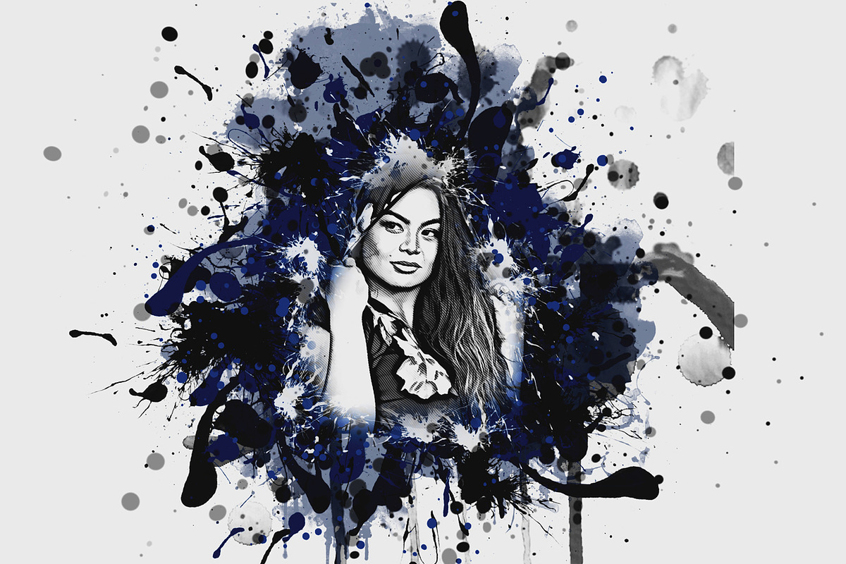 Abstract Ink Effect Photoshop Action, an Action Add-On by Studio Retouch (Photo 7 of 12)