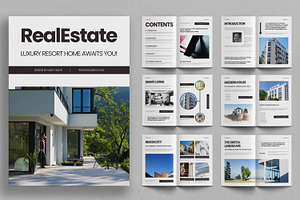 Real Estate Brochure Template, a Brochure Template by ContestDesign
