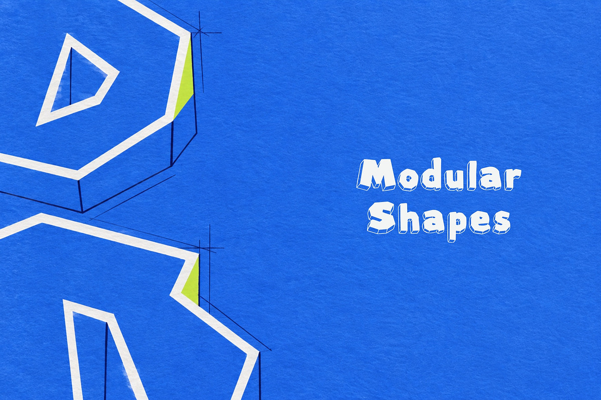 Polyblock Geometric Block Font, a Sans Serif Font by Graphic Spirit (Photo 7 of 8)