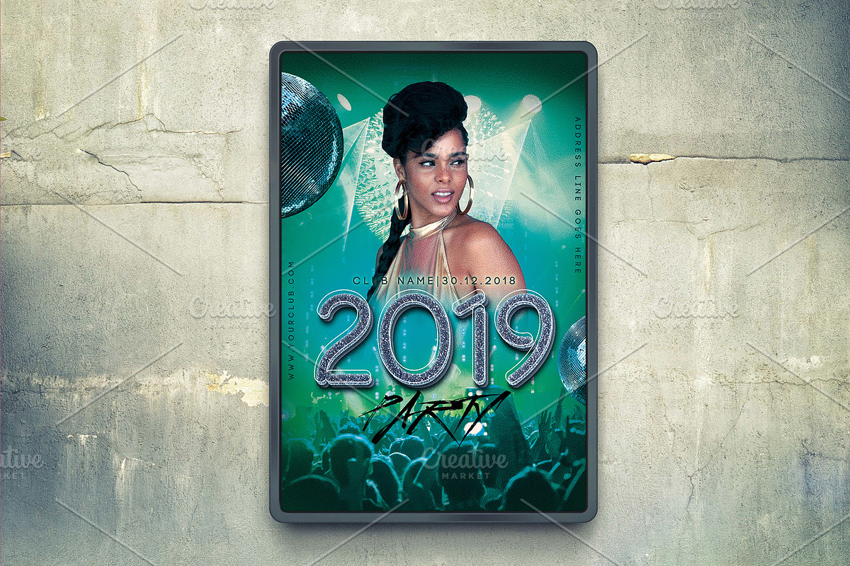 New Year Party Flyer, a Flyer Template by Flyer Arts (Photo 4 of 4)