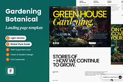 Gardening Botanical Landing Page, a Landing Page Template by SLAB! Design (Thumbnail 1 of 5)