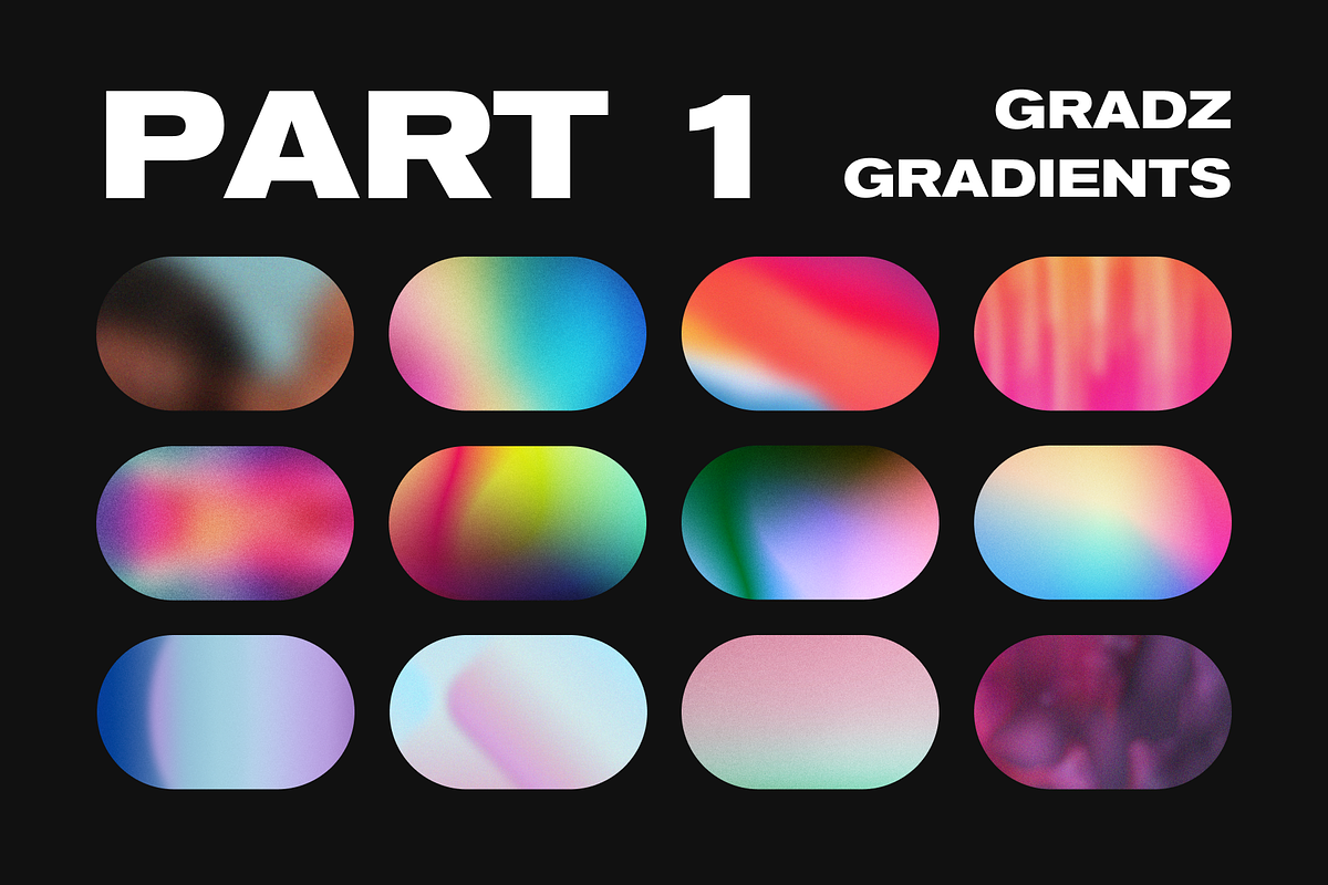 GRADZ: Grain Gradient Backgrounds, a Texture Graphic by Delightful Design