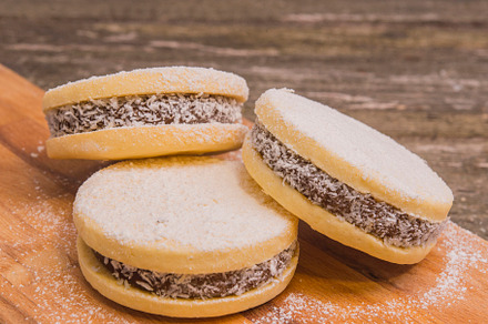 Alfajores traditional argentina sweet cookies, a Food & Drink Photo by DalaiFood