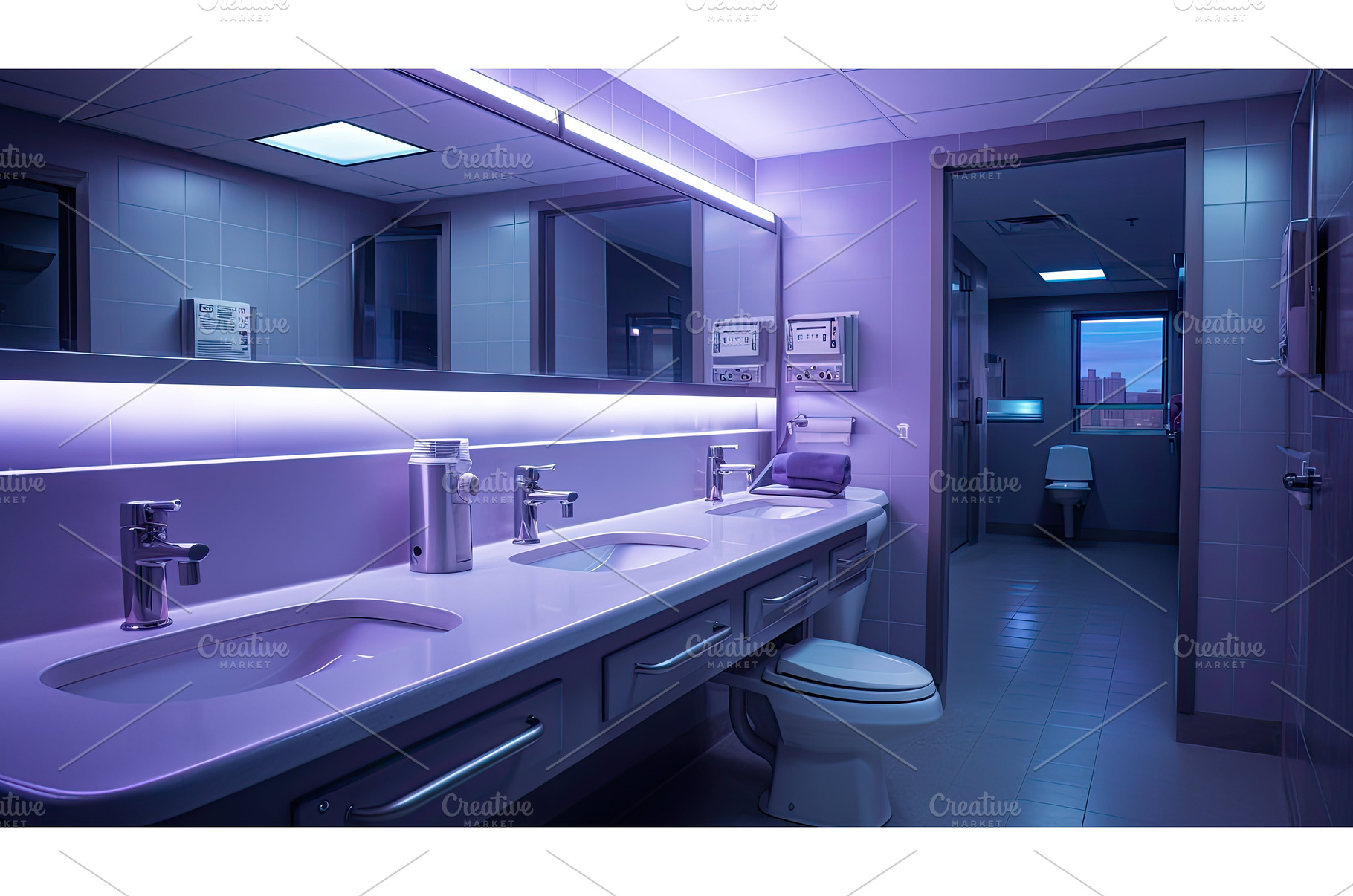 bacteria uv-c lighting ai generated, a Technology Photo by pikepicture