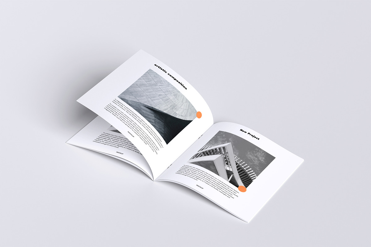 Square Magazine Mockup, a Magazine Template by graphicstory (Photo 9 of 9)