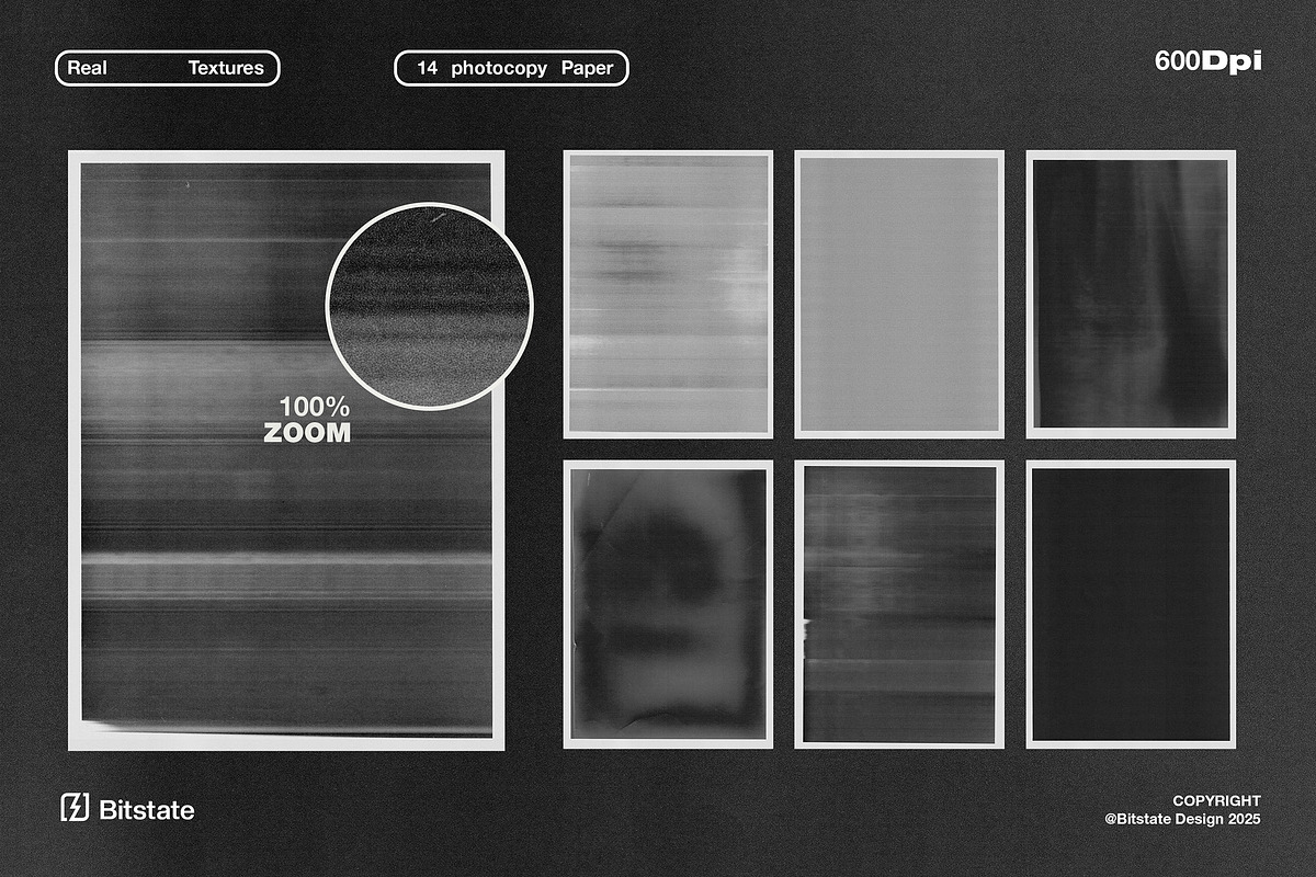 Photocopy Paper Texture Overlays, a Texture Graphic by Bitstate Design (Photo 3 of 5)