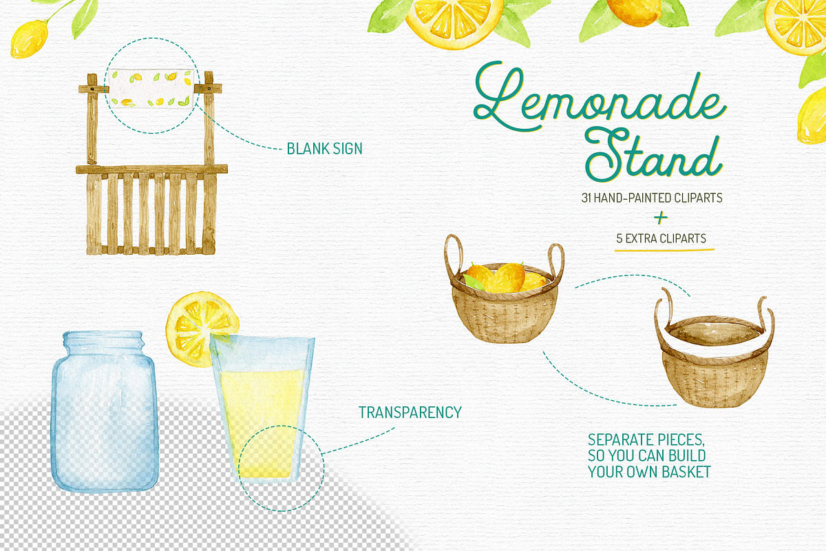 Lemonade Stand Clipart, a Food Illustration by Autumn Breeze (Photo 4 of 4)