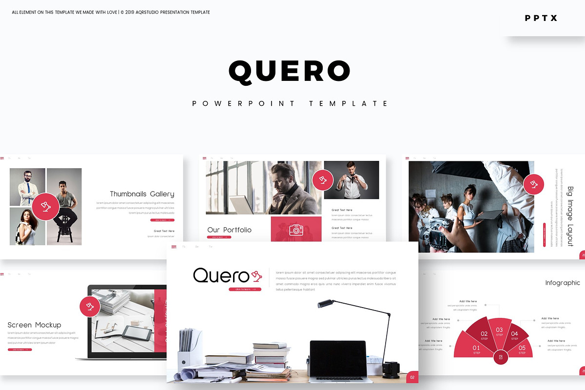 Quero - Powerpoint Template, a Presentation Template by AQR Studio