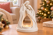 Christian Nativity Candle Holder STL, a Characters & Person 3D Model by Layerology (Thumbnail 3 of 3)