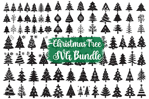 Holiday Tree Silhouette Bundle, an Illustration by BIPLOB EXPERT