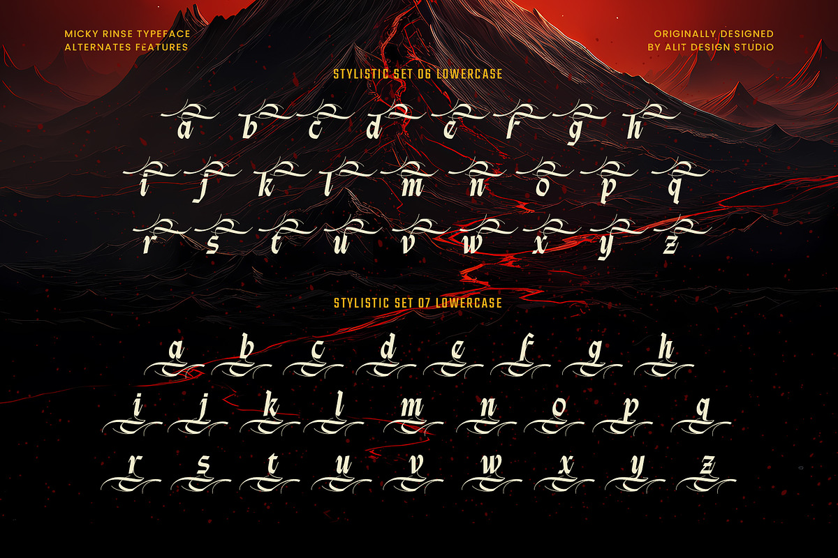 Micky Rinse Typeface, a Blackletter Font by alit design (Photo 16 of 20)