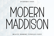 Modern Maddison, a Sans Serif Font by FreshTypeINK (Thumbnail 1 of 8)