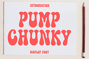 Pump Chunky, a Script Font by InermediaSTUDIO (Thumbnail 1 of 7)
