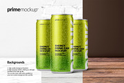 250 ml Energy Drink Can Mockup Set, a Cups & Container Mockup by PrimeMockup (Thumbnail 6 of 11)