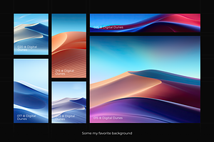 Digital Dunes Background Set