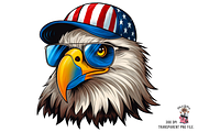 Eagle American Patriotic PNG Bundle, a Graphic by Clipart Bloom (Thumbnail 3 of 11)