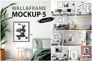 Frames & Walls Mockup Bundle - 5