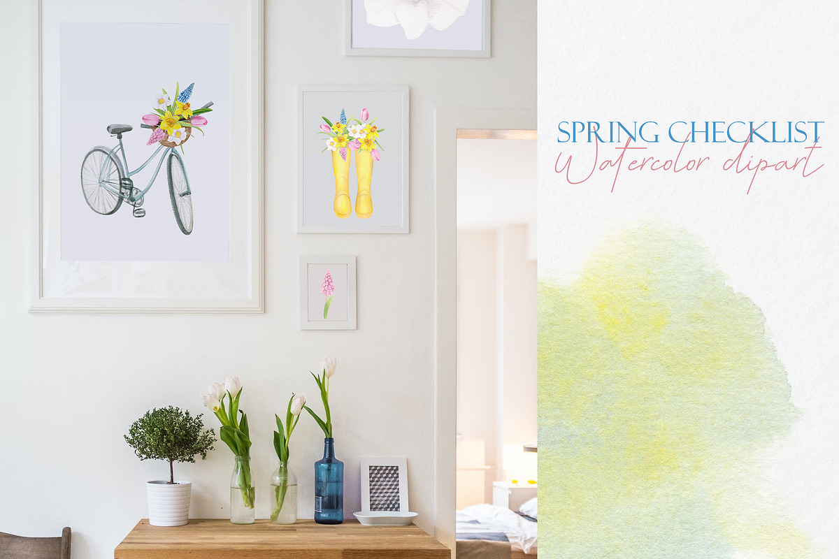 Watercolor Bundle Four Seasons., a Seasonal Illustration by NataliArkushArt (Photo 13 of 65)