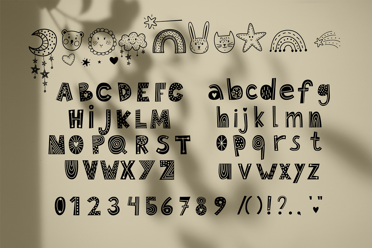 Baby cute font preview 5