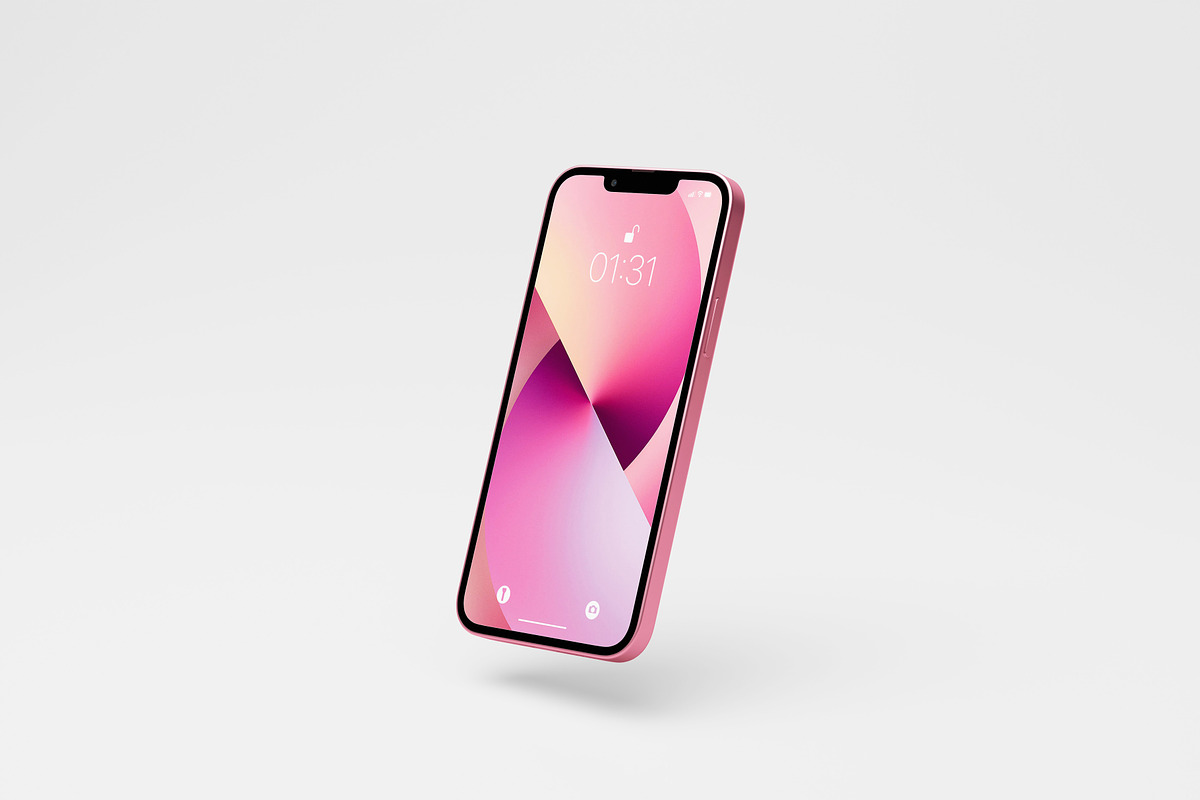 iPhone 13 Mockup, an iPhone Mockup by UFR_GRAPHIC (Photo 5 of 7)