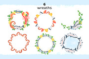 Seafood Watercolor Clipart, a Food Illustration by Eves_Aquadreams (Thumbnail 6 of 12)