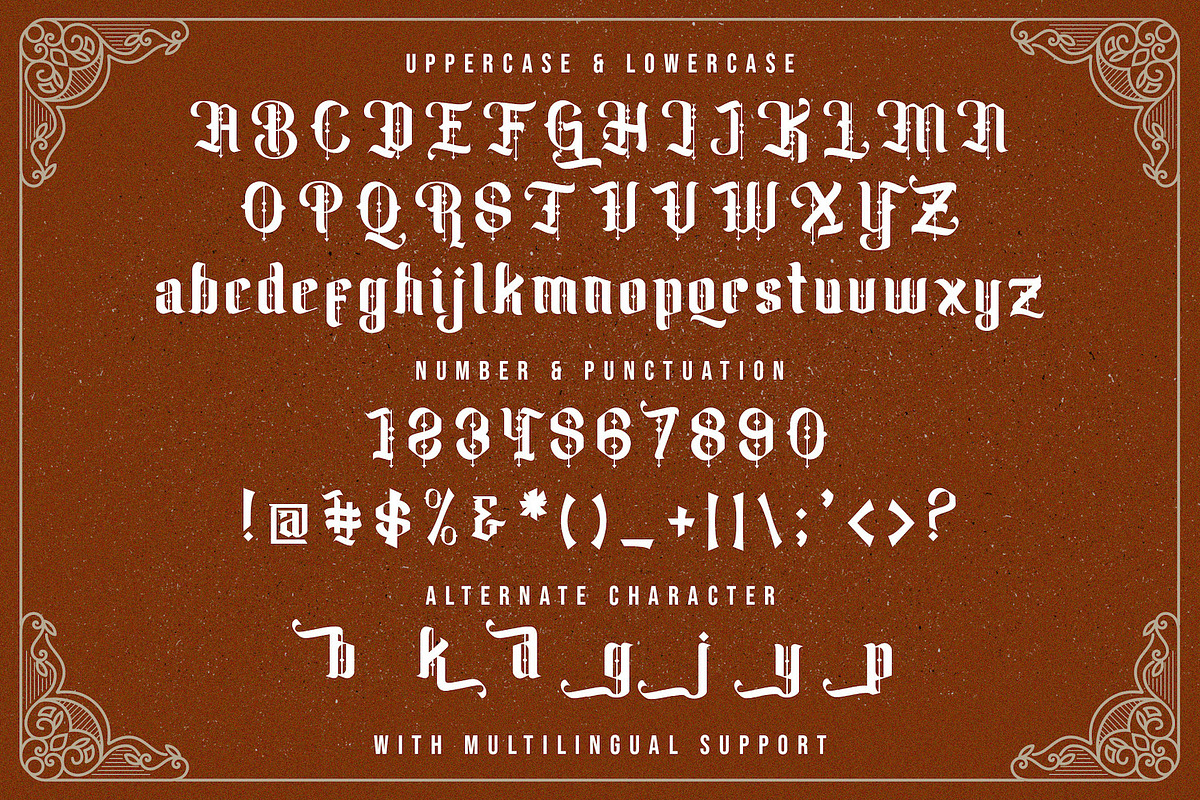 Biqaby Goku - Blackletter Font, a Blackletter Font by StringLabs (Photo 11 of 12)