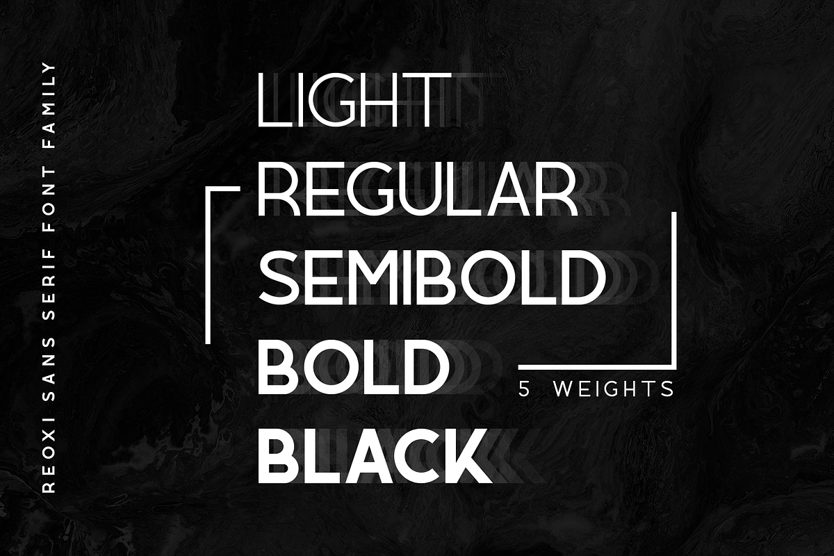 Reoxi | Modern Sans Serif, a Sans Serif Font by Avchi (Photo 7 of 9)