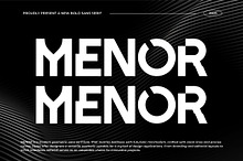 Menor || Modern Bold Sans Serif Font