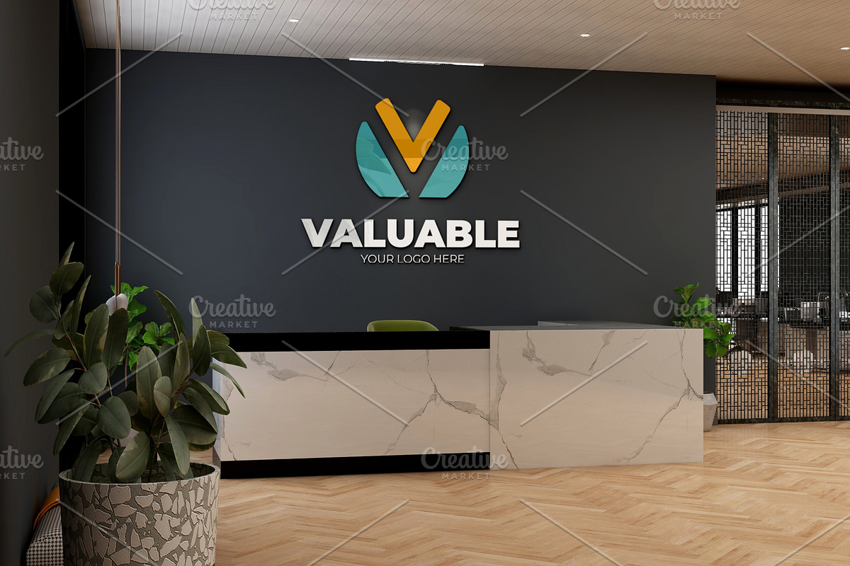 PSD Logo Mockup in Modern Office, a Product Mockup by Ayy (Photo 20 of 24)