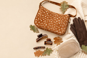 Autumn essentials with fawn patterne, a Photo by Dvoevnore photos