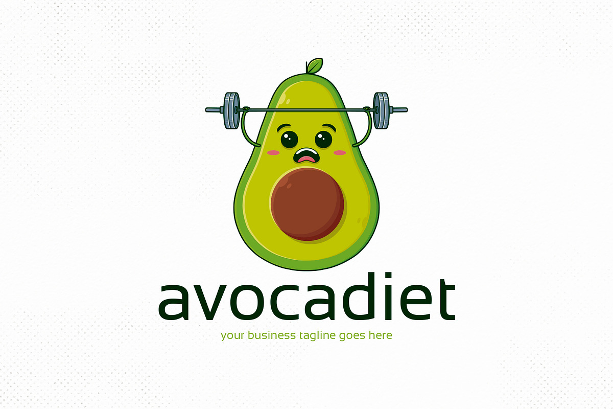 Healthy Avocado Gym Logo Template, a Branding & Logo Template by vectorwithin (Photo 1 of 4)