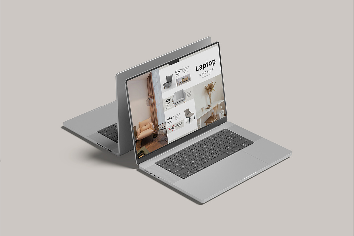 Laptop Screen Mockup, a Mockup by lamorastudio (Photo 2 of 11)