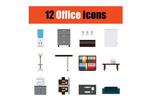 Office Furniture Icon Set