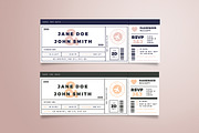 Boarding Pass Wedding Invitation, an Invitation Template by Vynetta (Thumbnail 4 of 4)