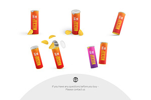 Chips Packaging Mockup Set