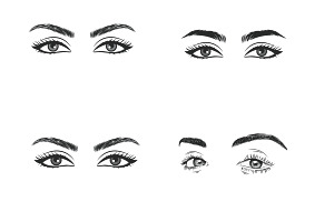 Eyes Set 1 Procreate Brush Stamps